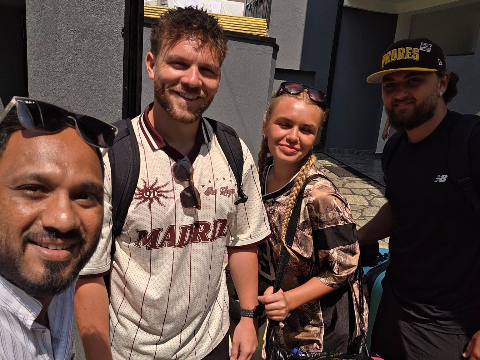 Travelers enjoying the journey